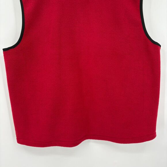 Woolrich Men's Fleece Vest in Red, Sz XL, Full Zip, Pockets Outdoor Chore - Picture 6 of 8
